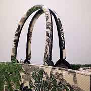 Kitlife Dior Book Tote Toile de Jouy Tropicalia Denim Green Multicolor - 41.5 x 34.5 x 16 cm - 3