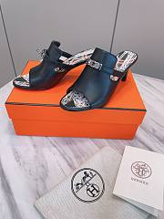 Kitlife Hermes Noir Cute Mule Sandals Black - 2