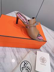 Kitlife Hermes Noir Cute Mule Sandals Brown - 2