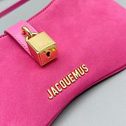 Kitlife JACQUEMUS Pink Le Raphia 'Le Bisou Cadenas' Bag - 26 x 14 cm - 6