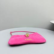 Kitlife JACQUEMUS Pink Le Raphia 'Le Bisou Cadenas' Bag - 26 x 14 cm - 4