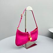 Kitlife JACQUEMUS Pink Le Raphia 'Le Bisou Cadenas' Bag - 26 x 14 cm - 2