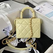 Kitlife Chanel Small Vanity Case in Lambskin Yellow SS 2023 - AS3973 - 12.5 x 15 x 8 cm - 5
