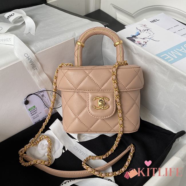 Kitlife Chanel Small Vanity Case in Lambskin Pink SS 2023 - AS3973 - 12.5 x 15 x 8 cm - 1