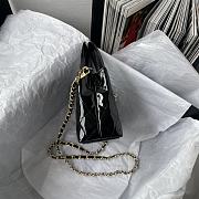 Kitlife Chanel Black Patent Leather Quilted Gold 