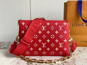 Kitlife Louis Vuitton Monogram Coussin Red PM SS 2023 - 26 x 20 x 12 cm