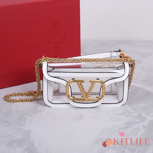 Kitlife VALENTINO GARAVANI Loco Shoulder Bag White - 20 x 11 x 5 cm - 1