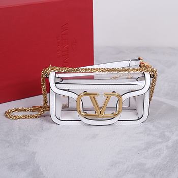 Kitlife VALENTINO GARAVANI Loco Shoulder Bag White - 20 x 11 x 5 cm