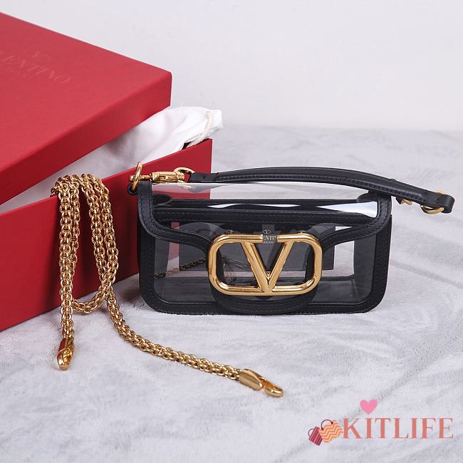 Kitlife VALENTINO GARAVANI Loco Shoulder Bag Black - 20 x 11 x 5 cm - 1