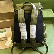 Kitlife GUCCI  Leather Double G Backpack Green - 38 x 44 x 15 cm - 3