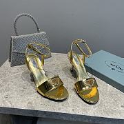 Kitlife Prada Brushed leather sandals Gold - 5