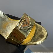 Kitlife Prada Brushed leather sandals Gold - 3