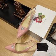 Kitlife Patent-leather slingback pumps Pink  - 3