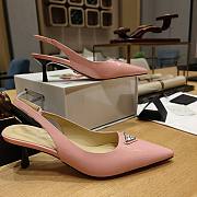 Kitlife Patent-leather slingback pumps Pink  - 5
