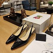 Kitlife Patent-leather slingback pumps Black - 5