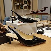 Kitlife Patent-leather slingback pumps Black - 3