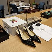 Kitlife Patent-leather slingback pumps Black - 2