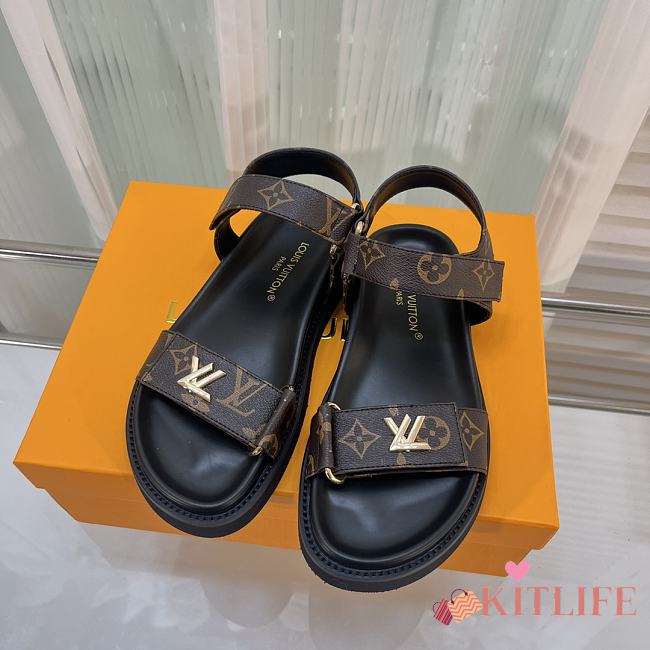 Kitlife Louis Vuitton Sunset Comfort Flat Sandal - 1