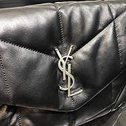  YSL LOULOU PUFFER LAMBSKIN BAG IN BLACK 35CM  - 4