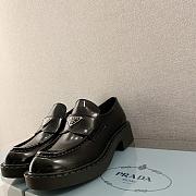Kitlife Prada Chocolate brushed leather loafers Black - 4