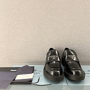 Kitlife Prada Chocolate brushed leather loafers Black - 3