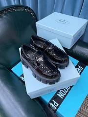 Kitlife Prada Chocolate brushed leather loafers  - 4