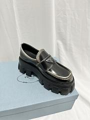 Kitlife Monolith ombré brushed leather loafers Black SS 2023 - 5