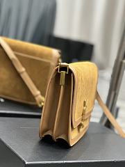 Kitlife Saint Laurent Lock medium shoulder bag Brown - 22 x 18 x 5 cm - 3
