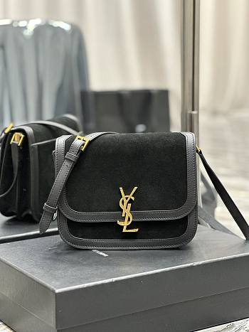 Kitlife Saint Laurent Lock medium shoulder bag Black - 22 x 18 x 5 cm