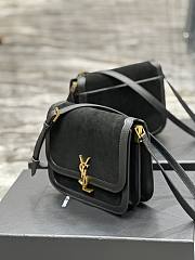 Kitlife Saint Laurent Lock medium shoulder bag Black - 22 x 18 x 5 cm - 4