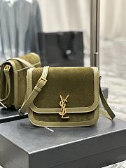 Kitlife Saint Laurent Lock medium shoulder bag Green - 22 x 18 x 5 cm - 1