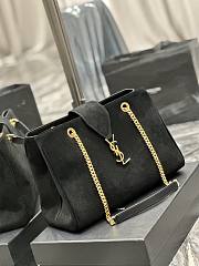 Kitlife YSL Suede Monogram Cassandre Shopper Black - 33 x 22 x 15 cm - 2