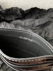 Kitlife BALENCIAGA Black Crocodile-effect Leather Card Holder - 9.9 x 7 x 1 cm - 6