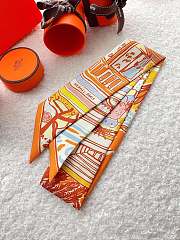 Kitlife Hermes Rayures d'Ete Twilly In Orange - 1