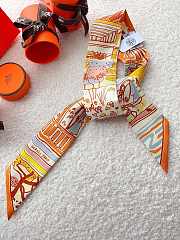 Kitlife Hermes Rayures d'Ete Twilly In Orange - 6