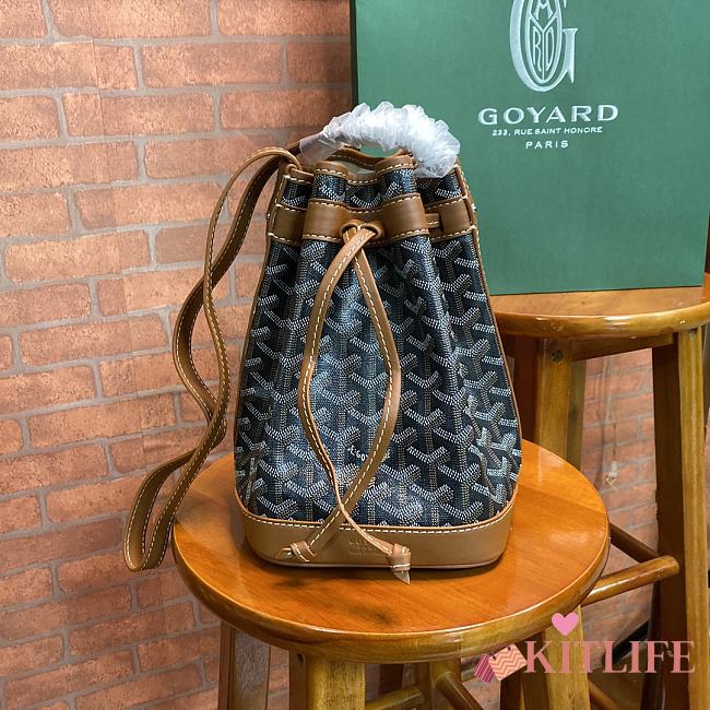 Kitlife Goyard Petite Flot Bucket Bag Brown - 15 x 23 x 17 cm - 1
