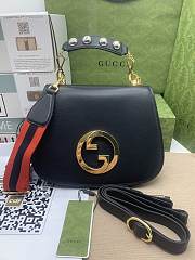 Kitlife Gucci small Blondie leather top handle bag Black - 29 x 22 x 7 cm - 1