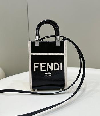 Kitlife FENDI Mini Sunshine Shopper Black - 13 x 6.5 x 17 cm 