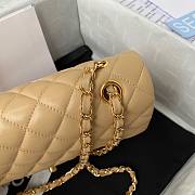 kitlife Chanel lambskin leather Flap in beige with gold - 25 cm - 2