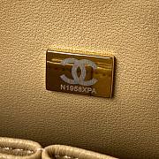 kitlife Chanel lambskin leather Flap in beige with gold - 25 cm - 5