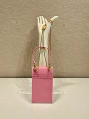 Kitlife PRADA Saffiano Leather Mini Bag Pink - 10.5 x 18 x 3 cm - 5