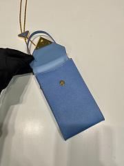 Kitlife PRADA Saffiano Leather Mini Bag Blue - 10.5 x 18 x 3 cm - 6