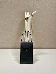Kitlife PRADA Saffiano Leather Mini Bag Black - 10.5 x 18 x 3 cm - 1