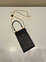 Kitlife PRADA Saffiano Leather Mini Bag Black - 10.5 x 18 x 3 cm - 5