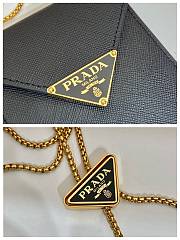 Kitlife PRADA Saffiano Leather Mini Bag Black - 10.5 x 18 x 3 cm - 2