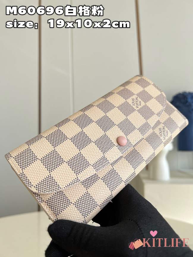 Kitlife Louis Vuitton Sarah Wallet Damier Azur  - N63209 - 19 x 10.5 x 2.5 cm - 1