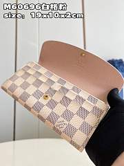 Kitlife Louis Vuitton Sarah Wallet Damier Azur  - N63209 - 19 x 10.5 x 2.5 cm - 6