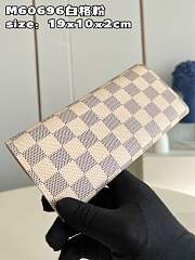 Kitlife Louis Vuitton Sarah Wallet Damier Azur  - N63209 - 19 x 10.5 x 2.5 cm - 4