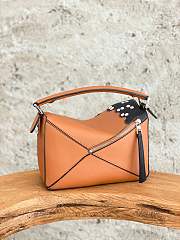 Kitlife Loewe x Spirited Away Susuwatari Puzzle Mini leather shoulder bag Brown - 24 x 10 x 14 cm - 4