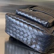 Kitlife BOTTEGA VENETA Intrecciato Leather Backpack In Black - 41x25x9 cm - 3